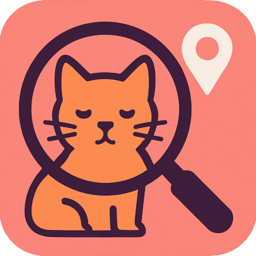 Cat Finder App Icon - Find Your Lost Cat